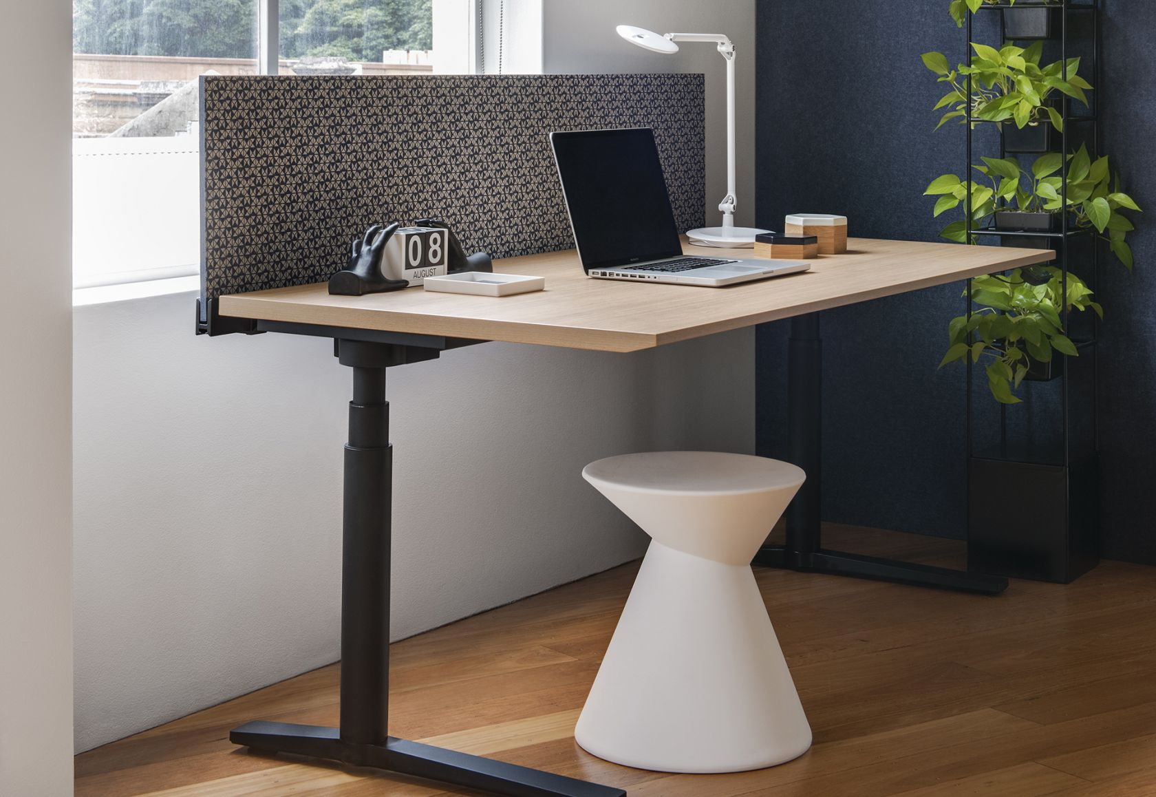desk, furniture, table, standing desk, electronics, laptop, pc, hardware, monitor, screen