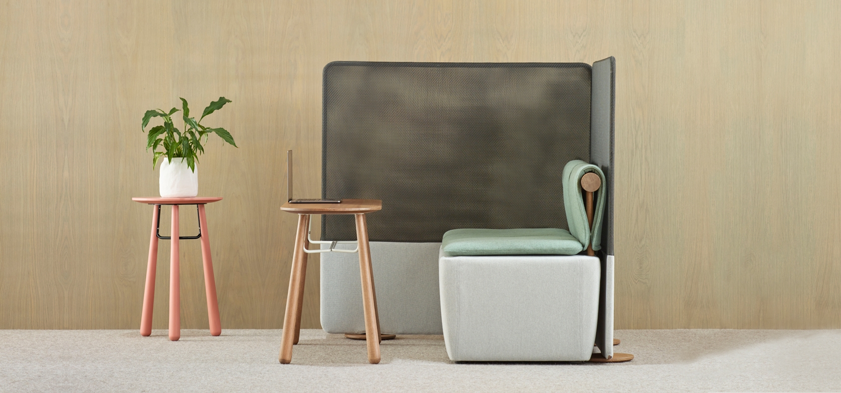 furniture, indoors, interior design, plant, chair, computer, electronics, laptop, pc