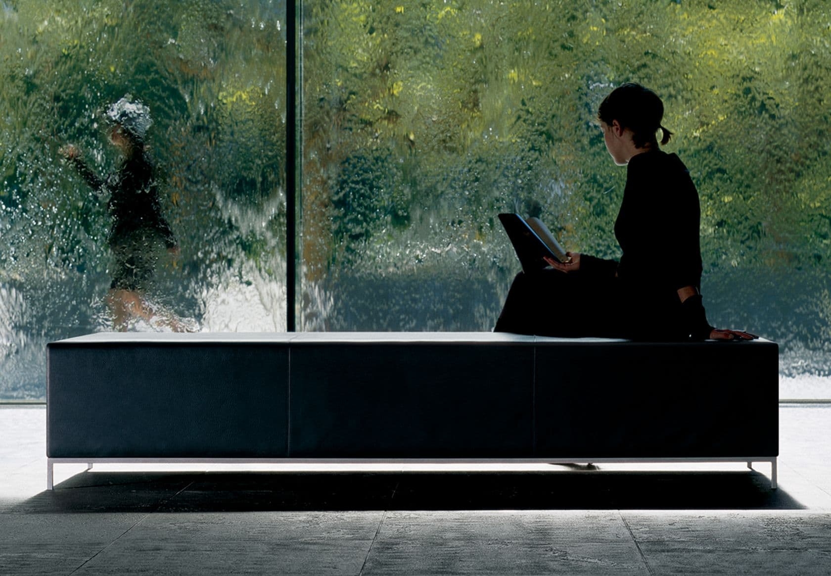 person, sitting, furniture, table, couch, computer, electronics, bathing