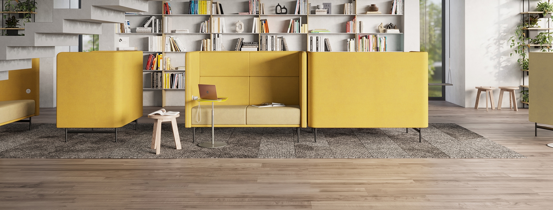 floor, flooring, furniture, indoors, interior design, home decor, bookcase, chair, laptop, pc