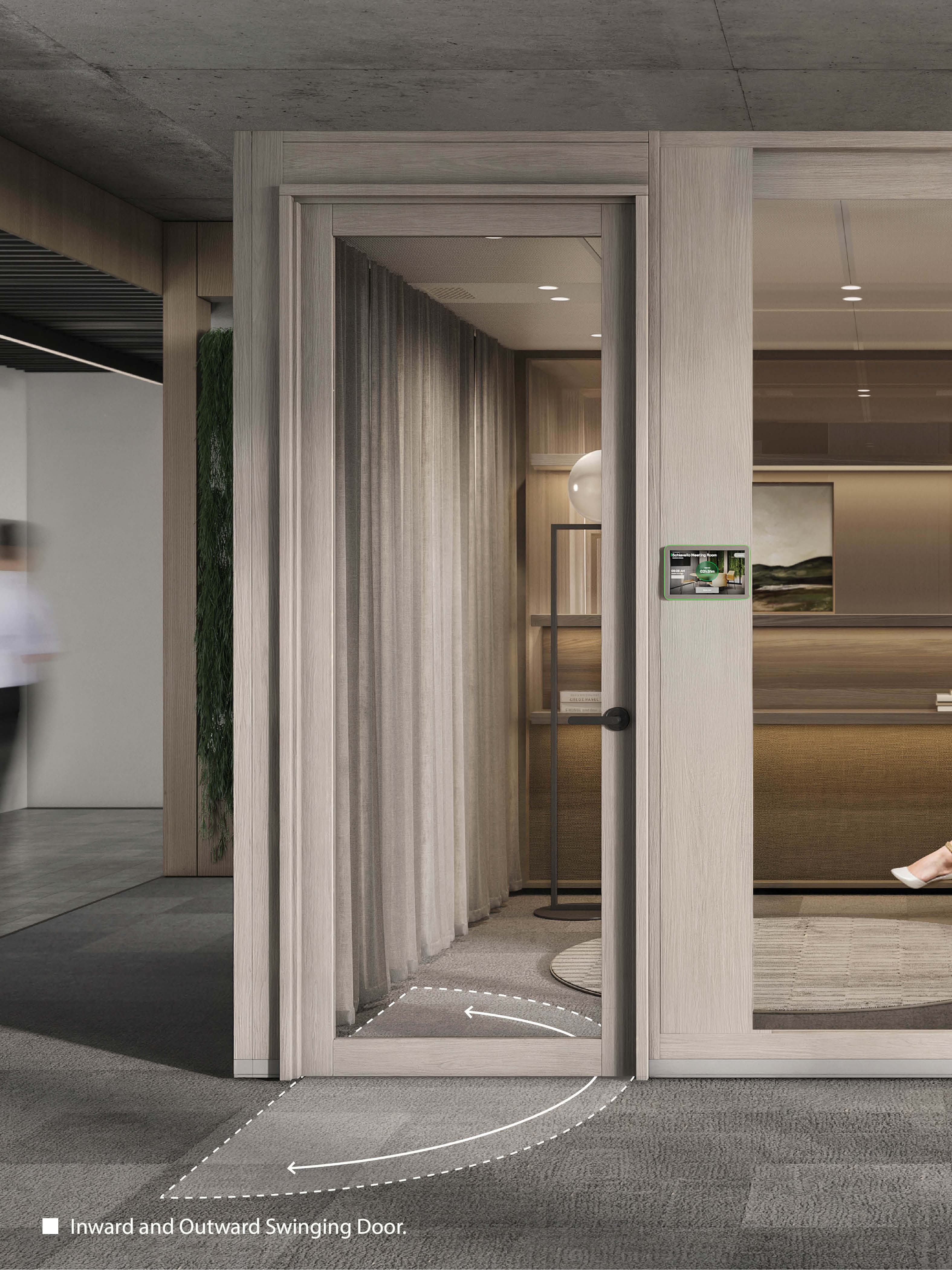 door, indoors, interior design, folding door, person, sliding door