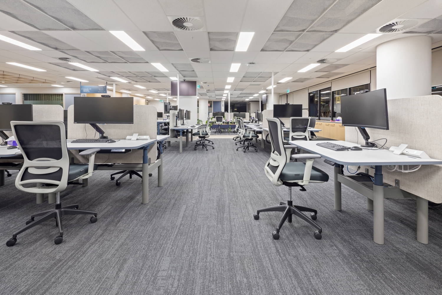 furniture, indoors, chair, desk, table, hardware, monitor, screen, office, office chair