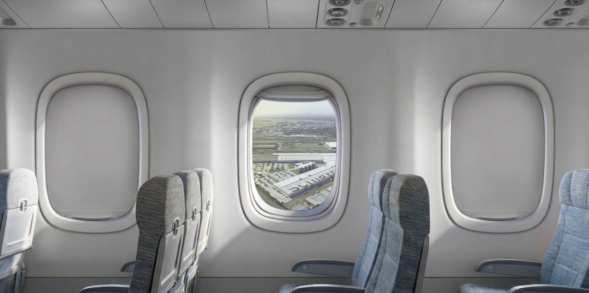 chair, furniture, aircraft, transportation, vehicle, airplane, window